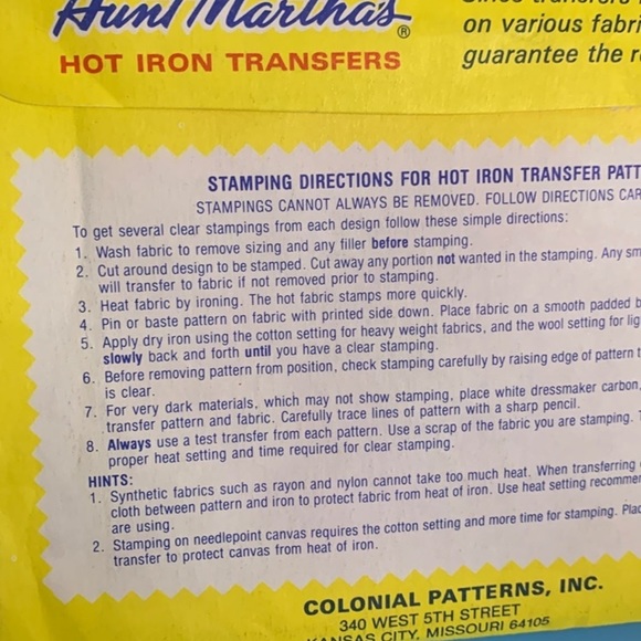 2 Vintage Aunt Martha's hot iron transfers birds & mountain scenes - Picture 3 of 12